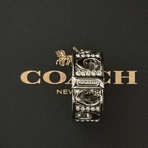 Coach silver ring size 7-8